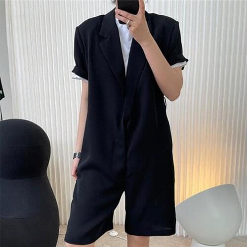 2021 New Summer Casual Ladies Rompers Shorts Loose High Quality Women Wide Leg Shorts Fashion Elegant Female Shorts T46