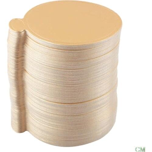 100pcs 8cm Round Mousse Cake Boards Gold Paper Cupcake Dessert Displays Tray Wedding Birthday Cake Pastry Decorative Tools Kit