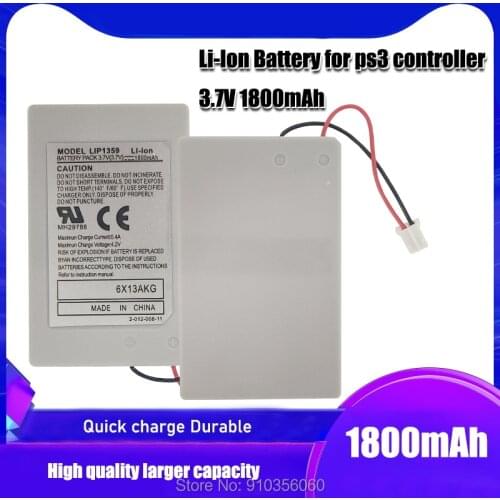 2-10PCS 3.7v 1800mAh wireless controller batteries for Sony Playstation 3 PS3 Controller Rechargeable Replacement Battery