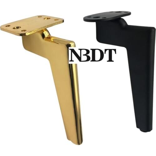 2Pcs/Lot Matte Black Gold Feet Leg Furniture Feet TV Bath Cabinet Coffee Table European