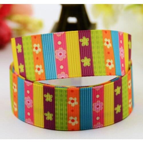 22mm 25mm 38mm 75mm Stripes Cartoon Character Printed grosgrain ribbon party decoration sewing supplies 10Y X-00468