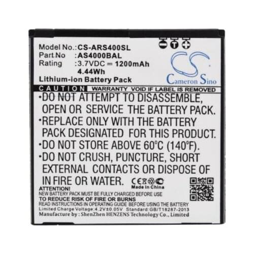 Cameron Sino 1200mAh battery for ALIGATOR S4000 Dou S4020 AS4000BAL Mobile, SmartPhone Battery