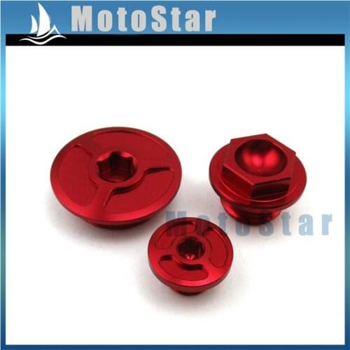 Aluminum CNC Engine Timing Oil Filter Plugs For XR250 Baja Motard TRX400EX TRX450R TRX450ER