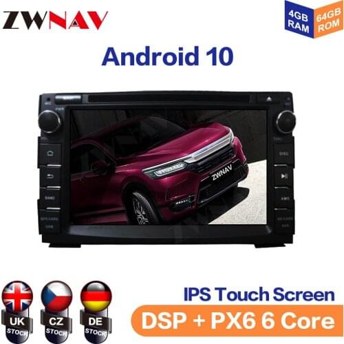 Android 10 4GB+64GB PX6 DSP Car GPS Navigation Multimedia Player For KIA Ceed 2010-2012 Venga Auto Stereo Tape Recoder Head Unit