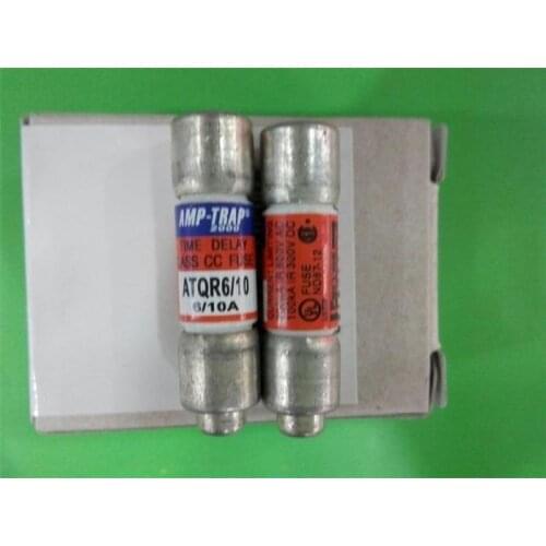 Free shipping 5pcs ATQR 6/10 AMPTRAP 10X38 faray ceramic fuse 0.6AMensen delay