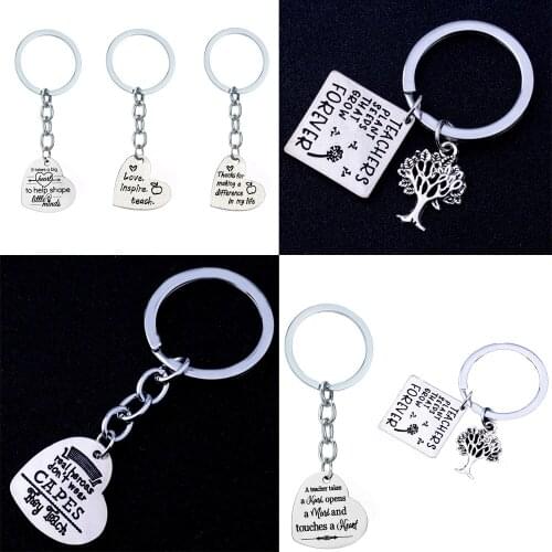 Teachers Key Ring Love Heart Love Inspire Teach Keychain It Takes A Big Heart Hand Open A World Plant Seeds Key Chain Thanks