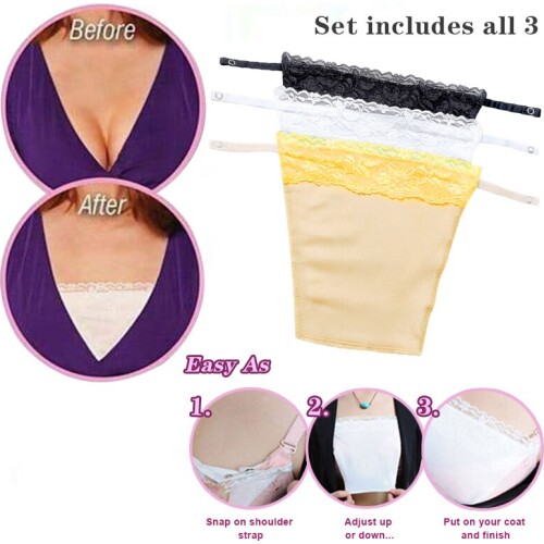 3pcs Anti Peep Invisible Bra Small Lace Breathable Women Underwear Breast Coverage XIN-Shipping