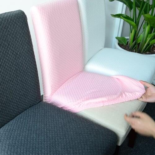 New Super Thick Cotton Spandex Dining Chair Cover Stretch One Piece Universal Chair Covers Machine Washable High Back Chair
