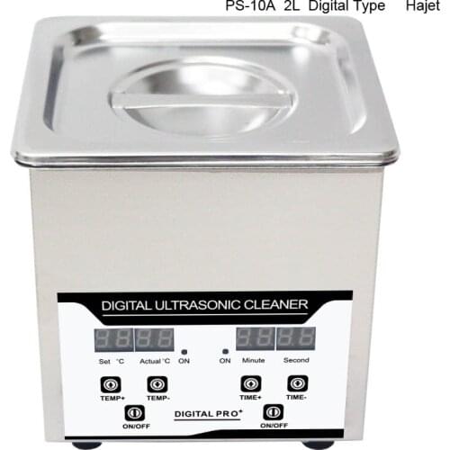 Free Shipping High Quality Jewellery Tools 2 L Digital Ultrasonic Cleaner with Heating Cleaning Machine for Glasses Rings
