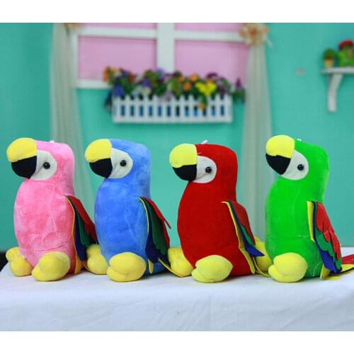 Children Simulation Colorful Parrot Plush Toys Cartoon Long Tail Stuff Dolls for Girls Boys Kids Birthday Gifts