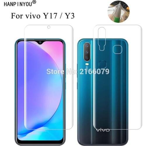 For vivo Y17 / Y3 6.35" Clear TPU / Matte Anti-Fingerprints Hydrogel Front Back Full Cover Soft Screen Protector Film (Not Glass