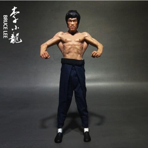 15cm Bruce Lee Way of the Dragon PVC Action Figure Statue Collection Model Toys with 2 Head