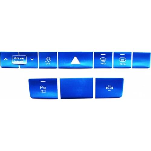 Electronic Handbrake Door Lock Central Control Button Protective Cover Car Interior Button Decoration Sticker for Audi A6L