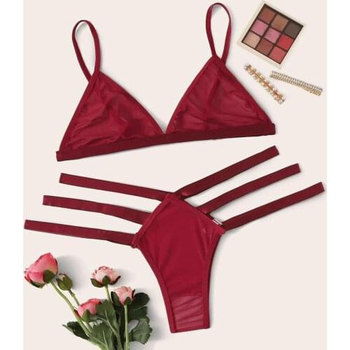 KANCOOLD erotic lingerie Sexy Lingerie Set Lace Hollow Out G-string Thong Underwear Sleepwear Female Fashion Erotic Lingerie