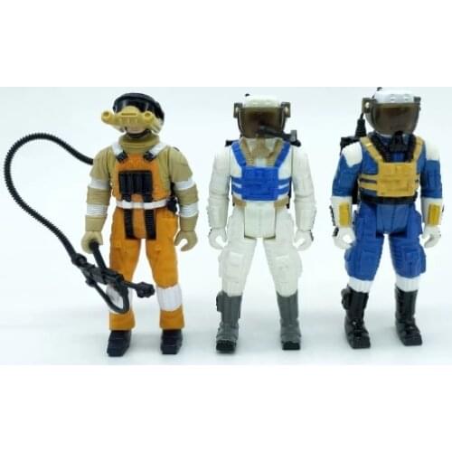 Pvc figure 3 pcs/set Soldier, astronaut, anti-chemical, rescue team