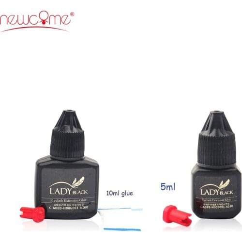 NEWCOME 1 Bottle All Eyelash Extension Glue Fast Drying False Eyelash Extension Glue Over 6 Weeks Professional Tools for Make Up