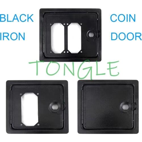 Coin Operated Machine Arcade Entertainment Iron Coin Door Iron Door Black Door for Multi Coin Acceptor Wooden Cabinet