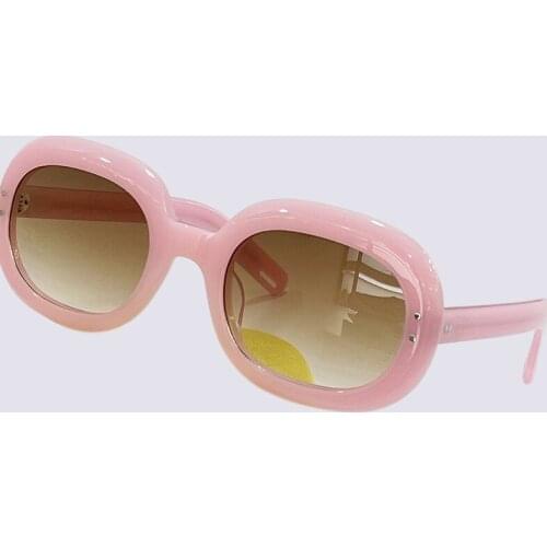2021 New Fashion Sunglasses Women Vintage Rectange Sun Glasses Ins Color Big Frame Eyewear Oculos De Sol
