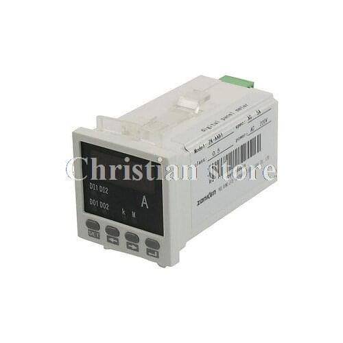 Plastic Housing AC 220V Single Phase Digital Amp Panel Meter Ammeter