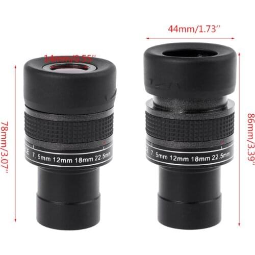 7.5-22.5mm Zoom Professional Telescope Eyepiece Accessories High Magnification Continuous Zoom 1.25 inch