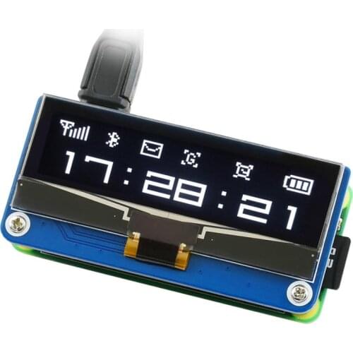 Waveshare 2.23inch OLED display HAT for Raspberry Pi 128*32 pixels, SPI/I2C interface