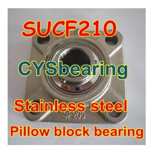 50mm shaft mounted bearings SUCF210 stainless steel flange pillow block bearing housing