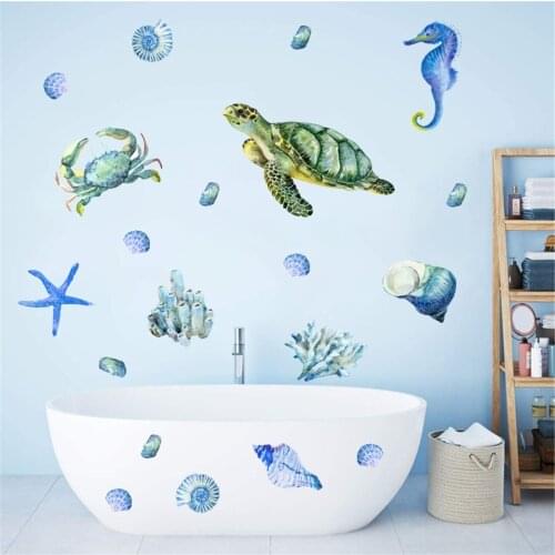 Jellyfish Simple Wall Sticker Sea World Animal Sticker Self Adhesive Pvc Nursery Kids Room Art Decal Removable Diy Wall Decal