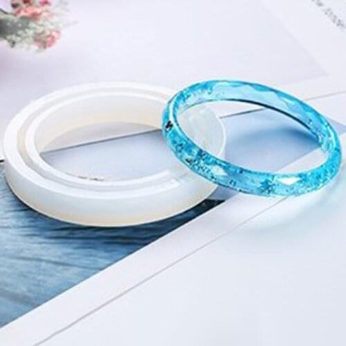 Translucent White Silicone Mold For DIY Uv Resin Bracelet Jewelry Epoxy Resin Molds For Jewelry Making Tools