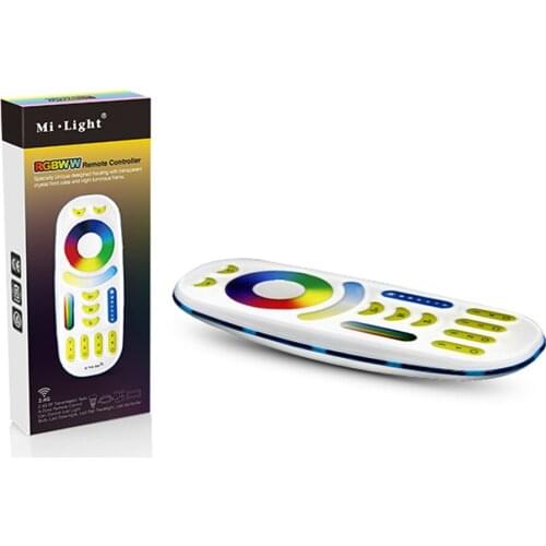 Miboxer FUT092 2.4Ghz RGBCCT RGBW 4-zone group control match RF RGB+CCT Remote controller for Miboxer led RGB+CCT lamps series