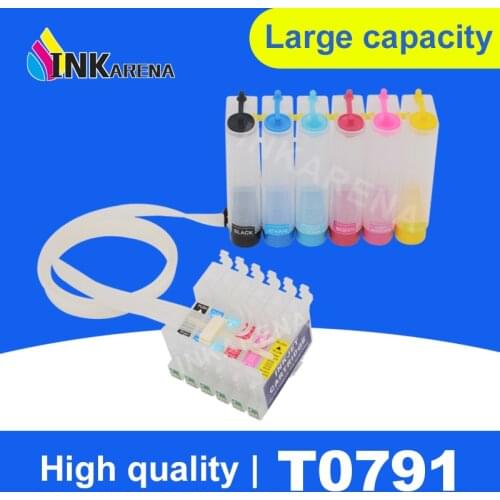 T0791 - T0796 Continuous Ink Supply System For Epson 1400 1410 1500W P50 PX650 PX660 PX700W PX710W PX720WD PX730WD PX800FW CISS