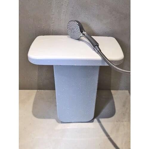 Bathroom Folding Stool Wall Chair Hanging Wall Shower Chair Elderly Disabled Shower Stool Bath Chair Shoe Changing Stool Plastic