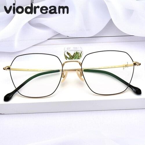 Viodream New Ultra light Retro Titanium Fashion Full Spectacle frame Men Women Myopia Reading Glasses Optical Glasses Frame