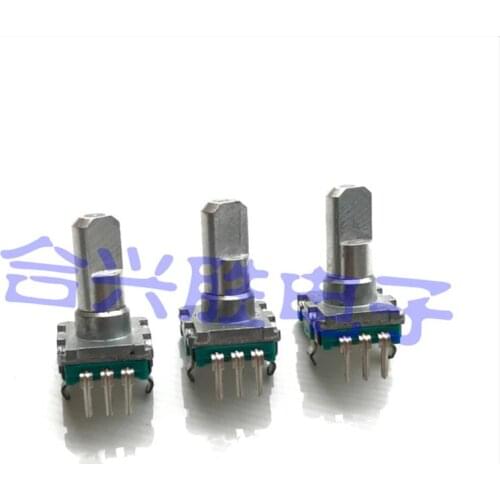 EC11 rotary encoder without switch smooth light feel 18 pulse shaft length 15MM 3 feet