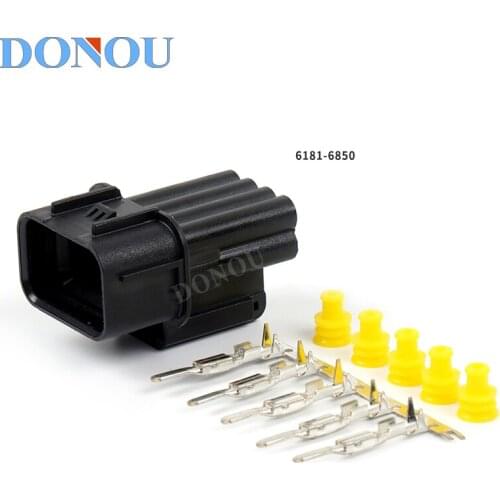 1set 8-Pin Suitable for Honda Civic Accord Front LED Headlight Daytime Running Light Fog Light Horn Harness Plug 6181-6850
