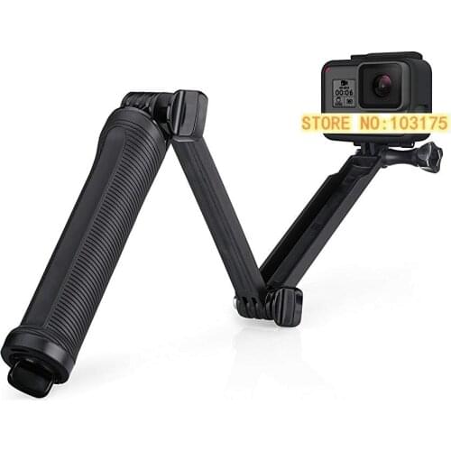 100%Original For GoPro 3 Way camera Extension hand Arm Tripod adjustable mount waterproof grip