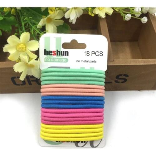 18PCS/Set Hair band Rope Fashion Elastic Women Set Candy Color Hair Tie Accessories Trendy Ponytail Holder Hair Accessories