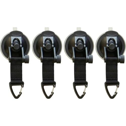 4x Boats Suction Cups Heavy Duty Suction Cups Tie Downs With Hooks Super Powerful Suction Cup Anchor Securing Hook