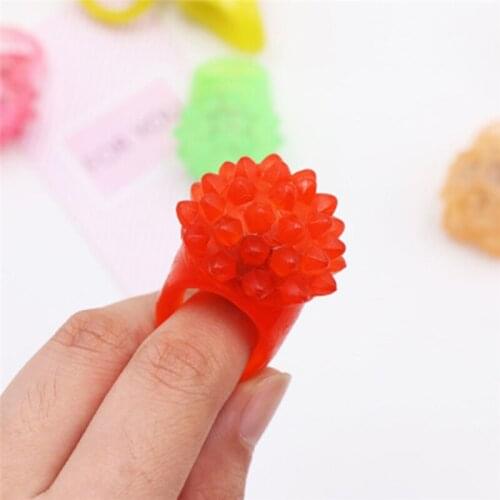 50Pcs/Lot Fashion Cute Soft Jelly LED Finger Ring Glow Light Ring Finger Toys For Holiday Party Wedding Christmas PARTY Supplies
