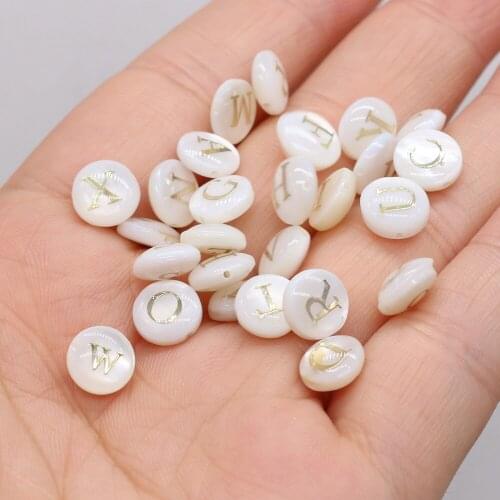 10Pcs New Style Natural Freshwater Shell Beads With Cross Hole For DIY Jewelry Making Bracelet Earring Necklace Accessory