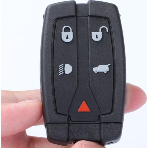 Five-button Black Car Key Smart Card Remote Control Key Replacement Shell Suit For Land Rover Land Freelander 2 Key Accessories