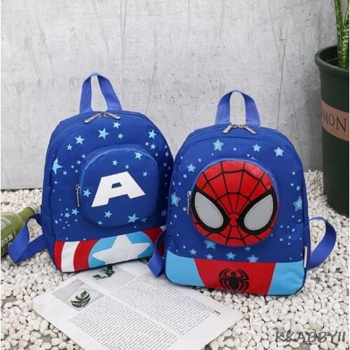 Kid Cartoon SpiderMan bag for School children kindergarten backpack boy girl handbag book bag