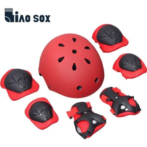 Kid Bike Helmet 3-13 Years Sport Protective Gear Set Boys Girls Adjustable with Knee Pads Elbow Pads Wrist Guards Cycling Helmet