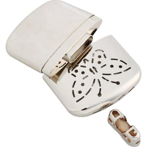 Pocket Heater Hand Warmer Stainless Steel Ultralight Portable Pocket Heater Small Hand Pocket Warmer Heater