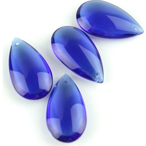 Classic Crystal Water Drop 38mm/50mm Dark Blue For Earrings And Chokers Necklaces And Lighting Pendant For Chandeliers
