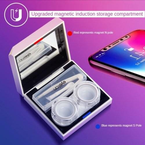 Fashion Magnetic Absorption Cosmetic Contact Lenses Box Companion Box Contact Lens Storage Care Box