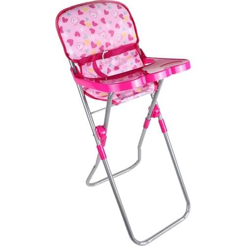 Nursery Room Furniture Decor - ABS Baby Doll High Chair Kid Pretend Play Toy