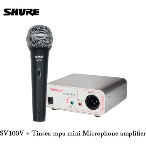 Microphone amplifier Shure SV100C / SV200C wired professional vocal cardioid dynamic microphone for karaoke microphone KTV