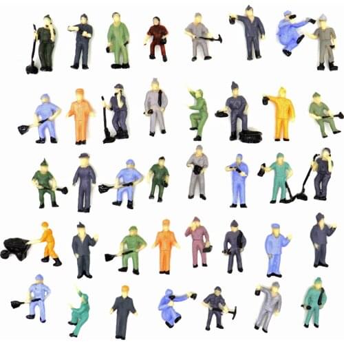 1:87 HO Scale Model railway Workers Landscape Model Train Railway Layout Scenery DIY Miniature Dioramas Display Gaming