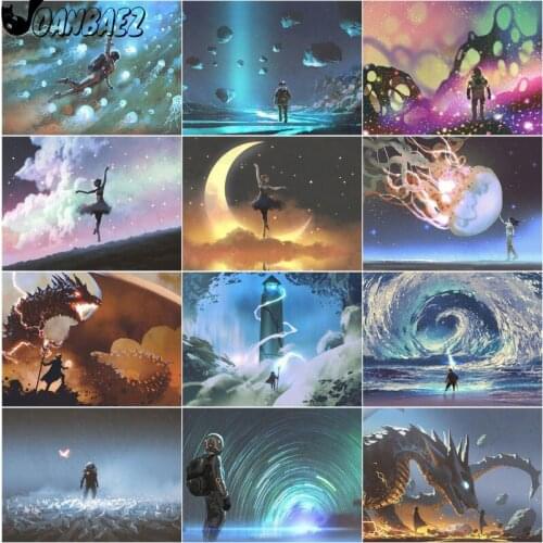 Anime Diamond Painting Astronaut Dream Mosaic Kit 5D Diy Cross Stitch Embroidery Handmade Inlaid Wall Decoration