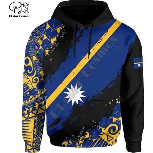NewFashion Nauru Micronesia Island Country Flag Tribal Culture Retro Pullover 3DPrint Men/Women Autumn Colorful Funny Hoodies 15
